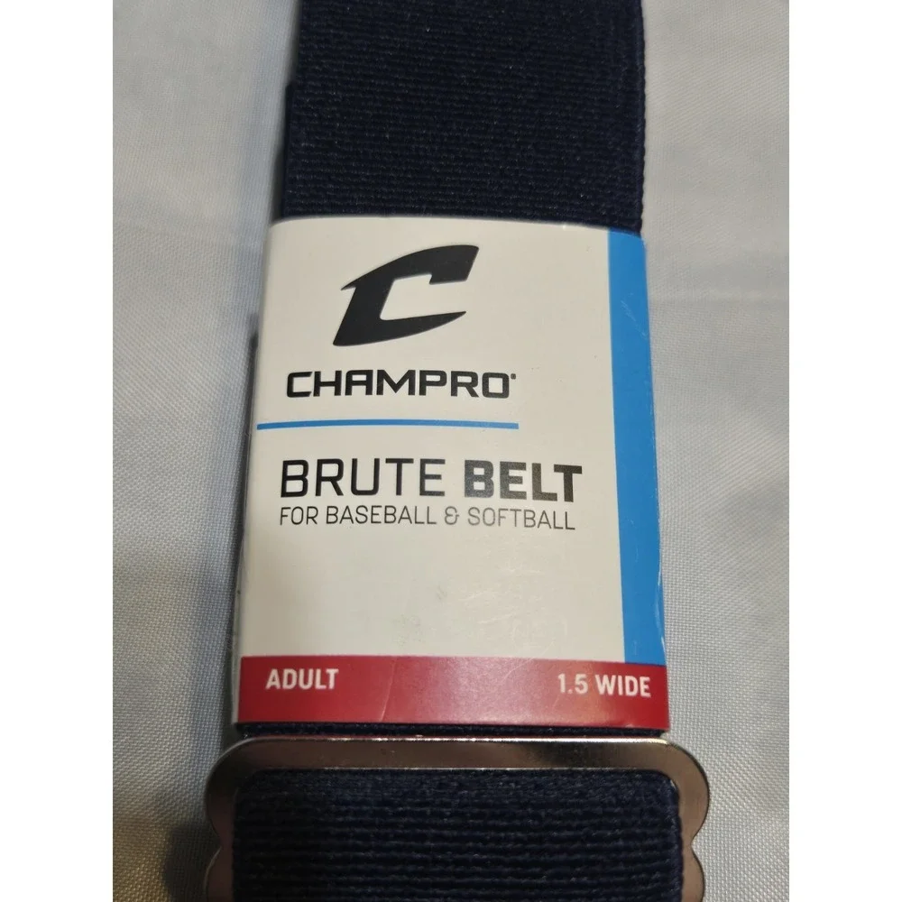Champ Pro Brute Baseball/ Softball Leather Tab Belt Adult 1.5